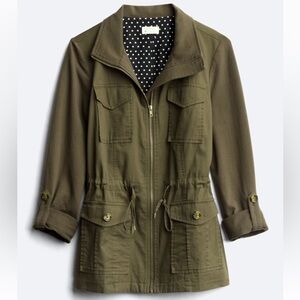 NWOT Riplee Knit Sleeve Cargo Jacket